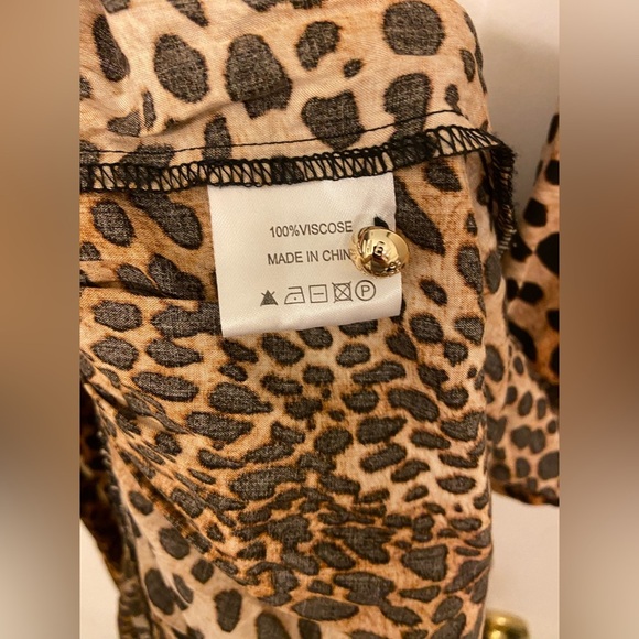 Melissa Odabash Sonja Cheetah Print Maxi Dress Size Small - Picture 7 of 11